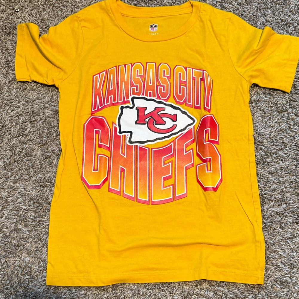 NFL Kansas City Chiefs Kids Yellow Tee
